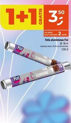 Folia aluminiowa Fixi dł. 18m promocja w Dealz