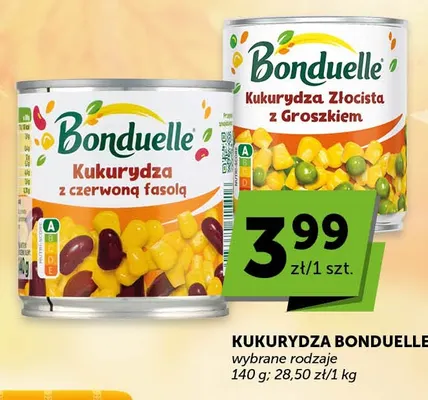 Kukurydza złocista z groszkiem Bonduelle promocja w ABC