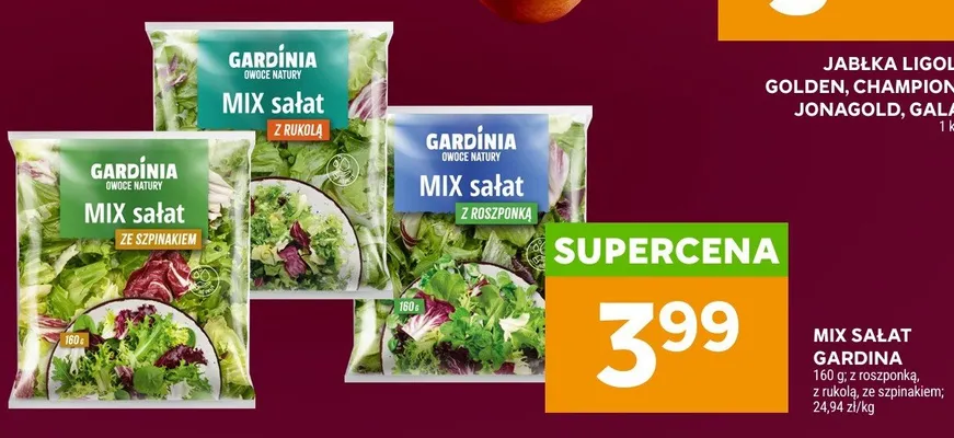 Mix sałat Gardinia z rukolą promocja w Stokrotka