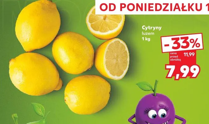 Cytryny luzem promocja w Kaufland