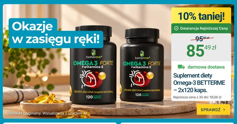 Suplement diety Omega-3 BetterMe 2-pak promocja w ERLI