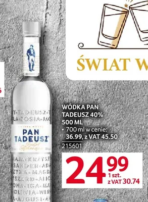 Wódka Pan Tadeusz 40% promocja w Selgros