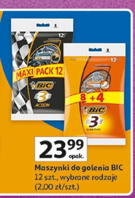 Maszynki do golenia BIC promocja w Auchan