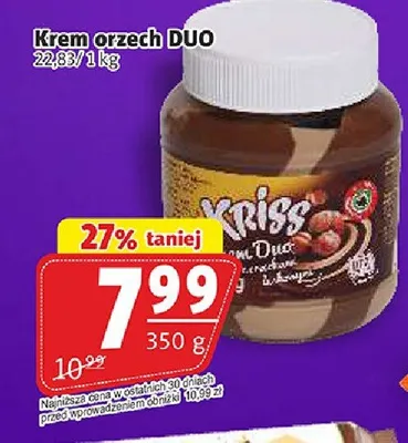 Krem orzechowy Kriss Duo promocja w Prim Market