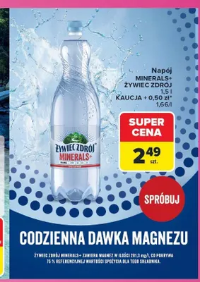 Napój Żywiec Zdrój Minerals+ promocja w Carrefour