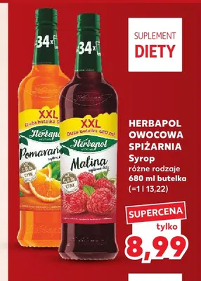 Syrop pomarańcza Herbapol Owocowa Spiżarnia promocja w Kaufland