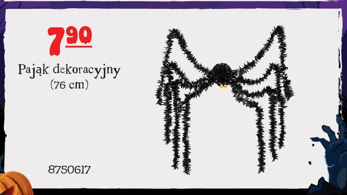 Pająk dekoracyjny 76 cm promocja w MR. DIY