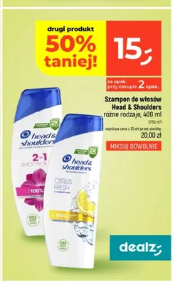 Szampon do włosów Head & Shoulders promocja w Dealz