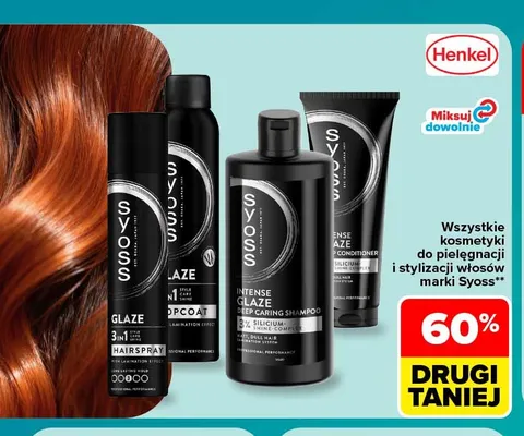 Kosmetyki do pielęgnacji i stylizacji włosów Syoss promocja w Carrefour Market