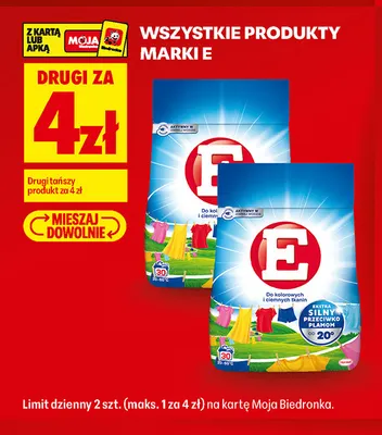 Produkty marki E promocja w Biedronka