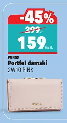 Portfel damski 2W10 PINK promocja w Biedronka