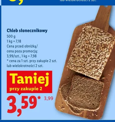 Chleb słonecznikowy promocja w Lidl