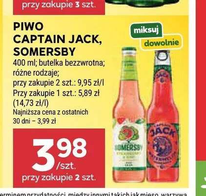 Piwo Captain Jack promocja w Stokrotka