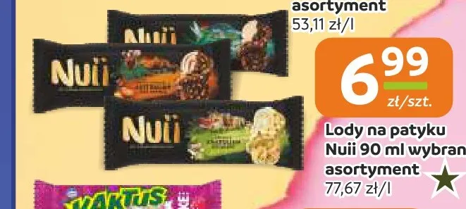 Lody na patyku Nuii promocja w Społem Częstochowa