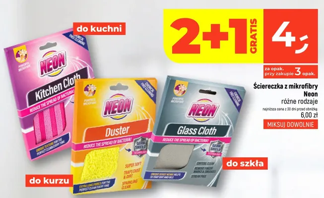 Ściereczka z mikrofibry różne rodzaje promocja w Dealz