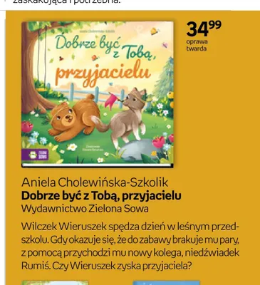 Książka Dobrze być z Tobą, przyjacielu Aniela Cholewińska-Szkolik promocja w Empik
