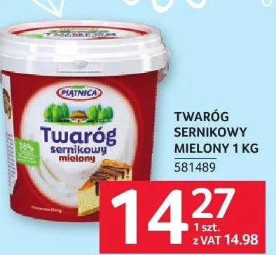Twaróg sernikowy mielony 1 kg promocja w Selgros