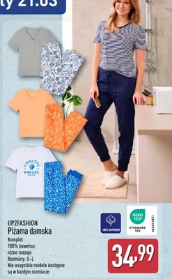 Piżama damska promocja w Aldi