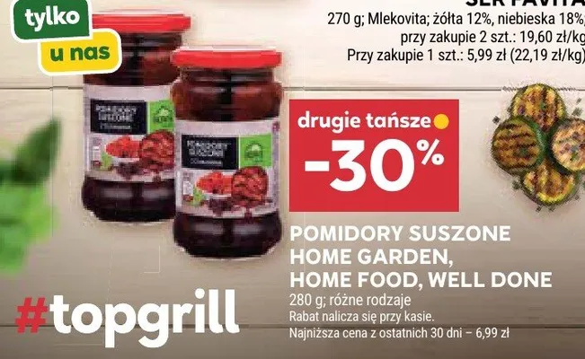Pomidory suszone Home Food promocja w Stokrotka