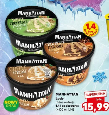 Lody Manhattan Classic Chocolate Caramel & Peanuts promocja w Kaufland