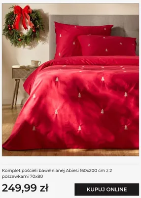 Komplet pościeli bawełnianej Abiesi 160x200 cm z 2 poszewkami 70x80 home & you promocja w home&you