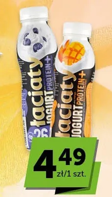 Jogurt Łaciaty Pprotein+ jagoda promocja w Euro Sklep