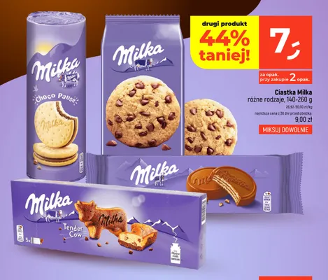 Ciastka Milka Choco Wafer promocja w Dealz