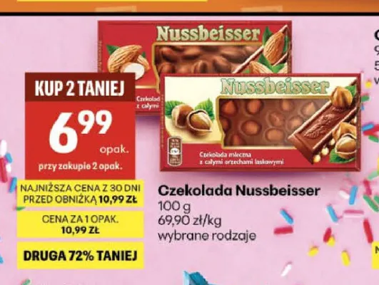 Czekolada Nussbeisser promocja w Delikatesy Centrum