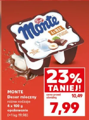 Deser mleczny różne rodzaje promocja w Kaufland