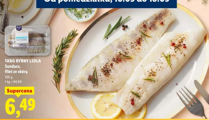 Sandacz, filet ze skórą promocja w Lidl