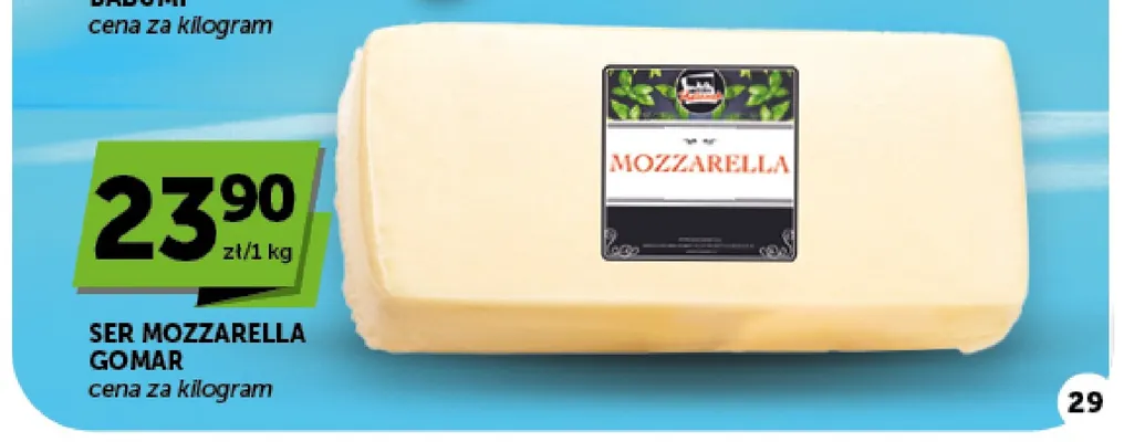 Ser mozzarella Gomar promocja w ABC