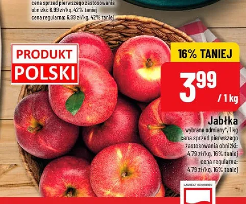 Jabłka promocja w POLOmarket