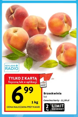 Brzoskwinia luz promocja w Intermarche