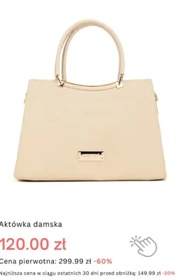 Aktówka damska Monnari promocja w Monnari
