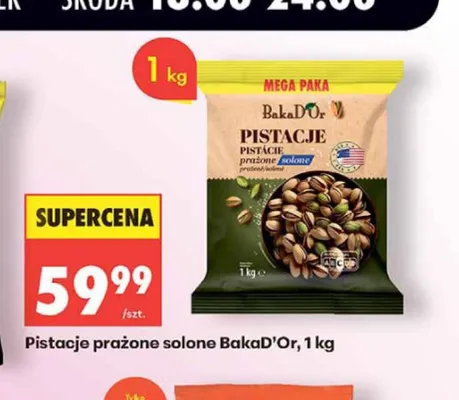 Pistacje prażone solone BakaD'Or promocja w Biedronka