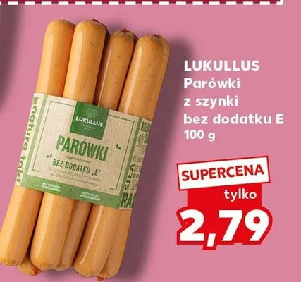 Parówki z szynki bez dodatku E promocja w Kaufland