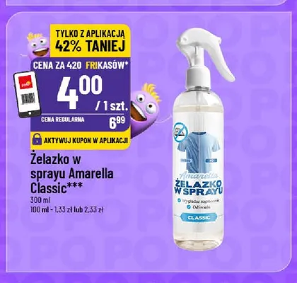 Żelazko w sprayu Amarella Classic promocja w POLOmarket