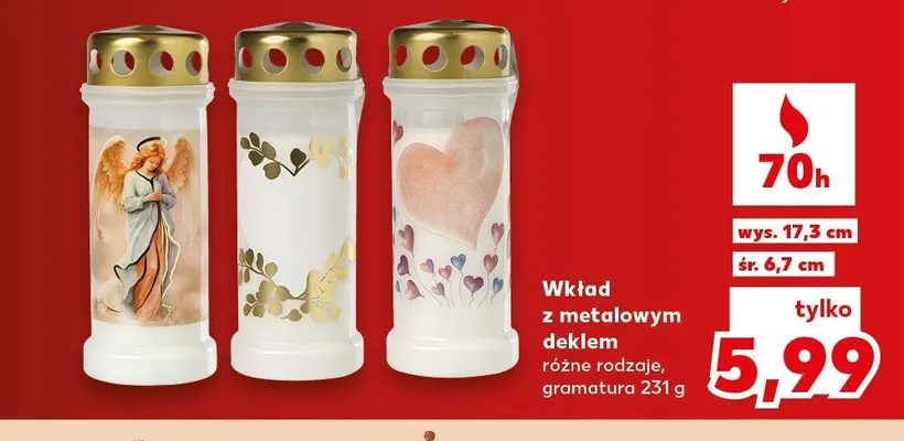 Wkład z metalowym deklem promocja w Kaufland
