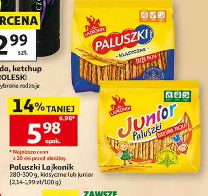 Paluszki Lajkonik promocja w Auchan