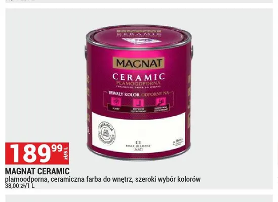 Farba ceramiczna Magnat Ceramic promocja w Merkury Market