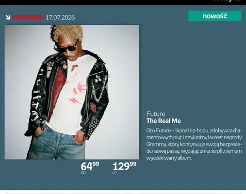 Płyta winylowa LP Future The Real Me promocja w Empik