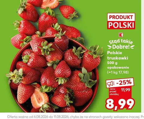 Truskawki polskie promocja w Kaufland