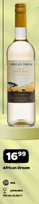 Wino białe półsłodkie African Dream promocja w Netto