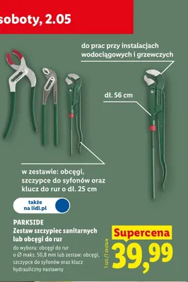 Obcęgi do rur promocja w Lidl