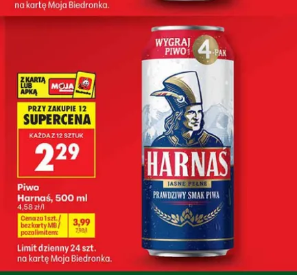 Piwo Harnaś promocja w Biedronka