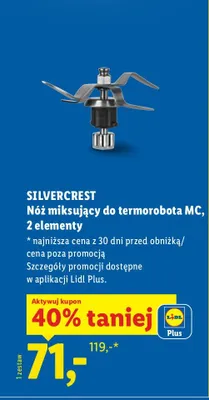 Nóż miksujący do termorobota MC, 2 elementy promocja w Lidl