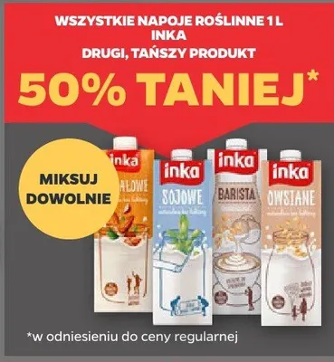 Napoje roślinne Inka promocja w Netto