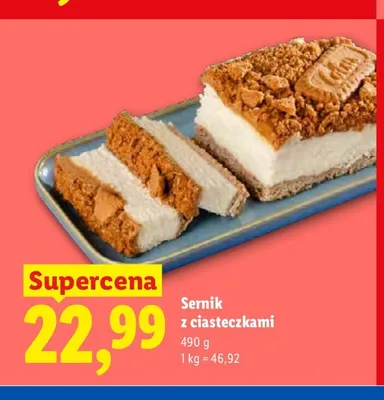 Sernik z ciasteczkami promocja w Lidl