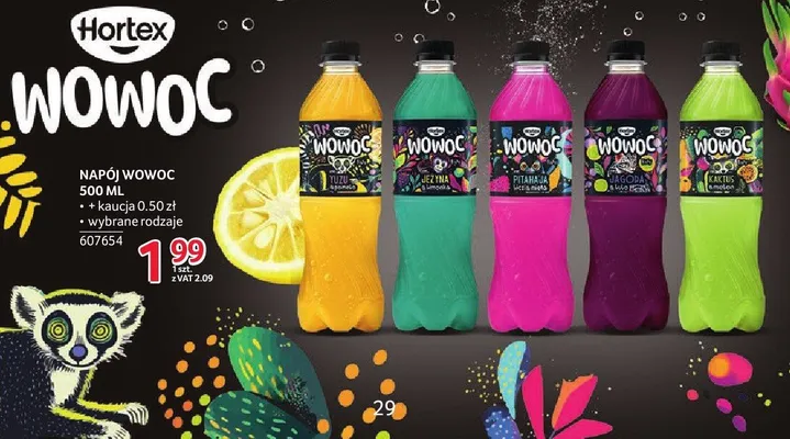 Napój Wowoc 500 ml różne rodzaje promocja w Selgros