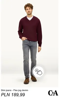 Jeansy slim Flex jog denim C & A promocja w C&A
